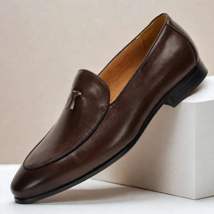 Brisanti Cowhide Leather Loafers