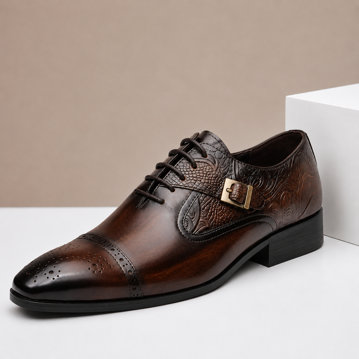 Dovari Cowhide Leather Shoes