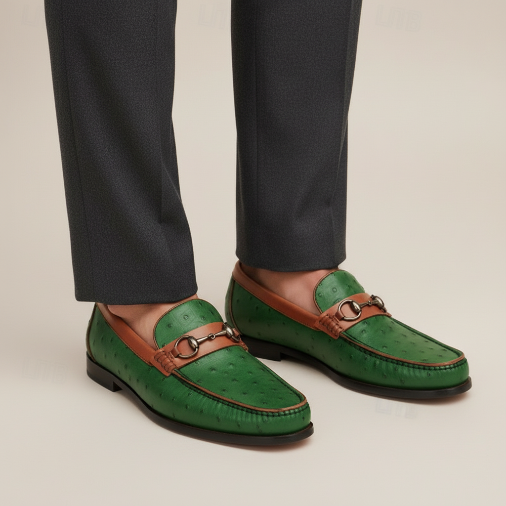 Elvanti Cowhide Leather Loafers