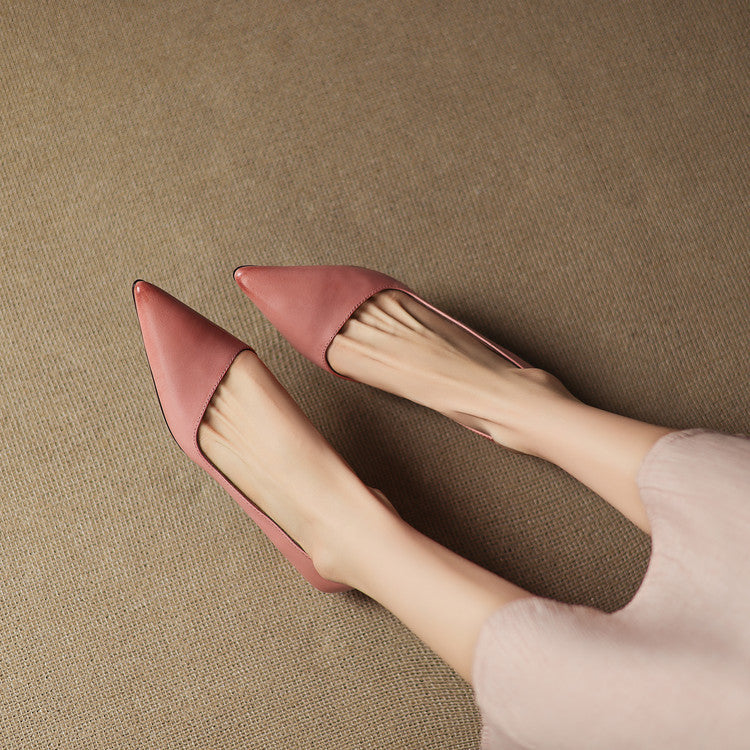 Nadia Genuine Leather Heels