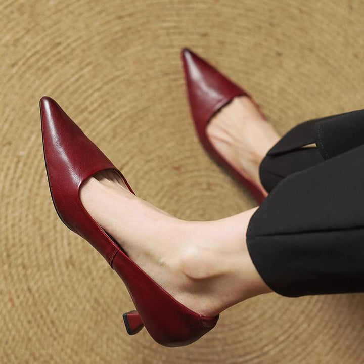 Sienna Genuine Leather Heels