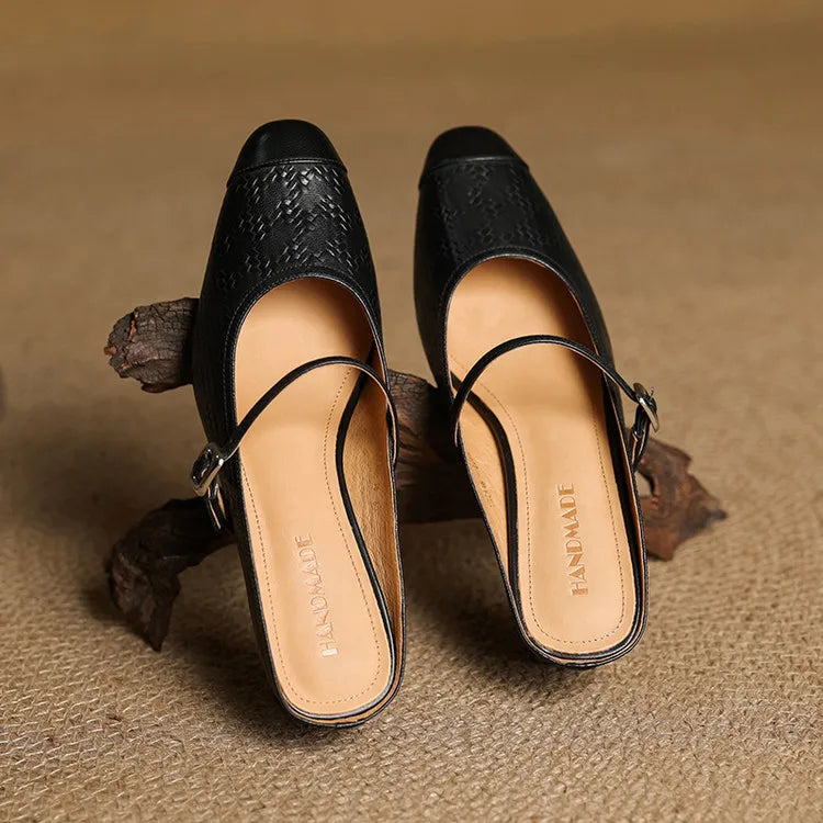 Nora Genuine Leather Mules