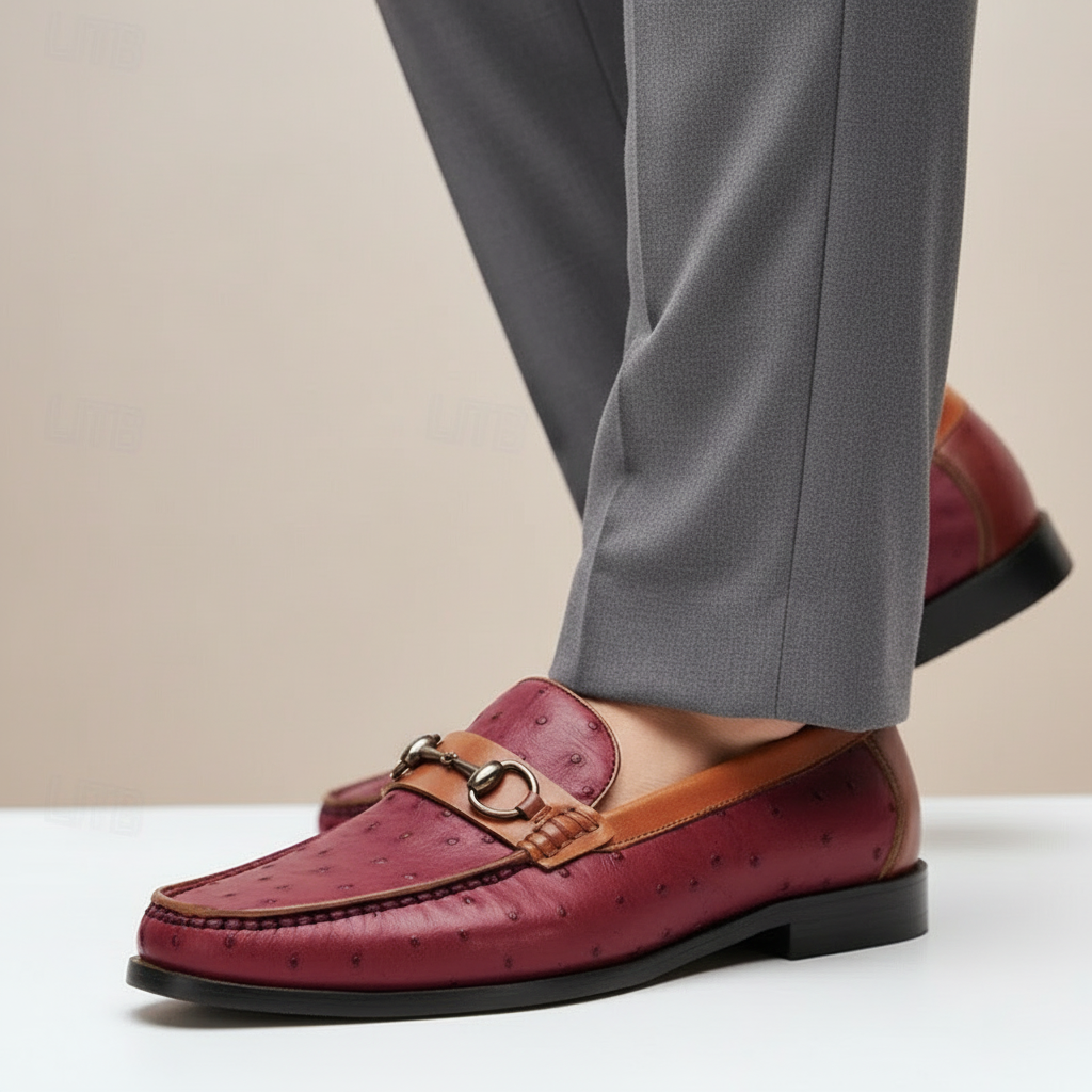 Elvanti Cowhide Leather Loafers