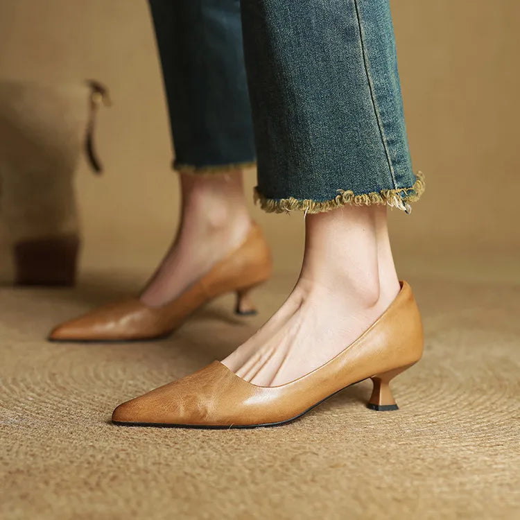 Sienna Genuine Leather Heels