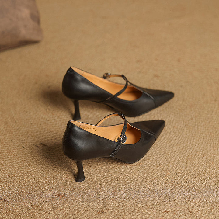 Selene Genuine Leather Heels