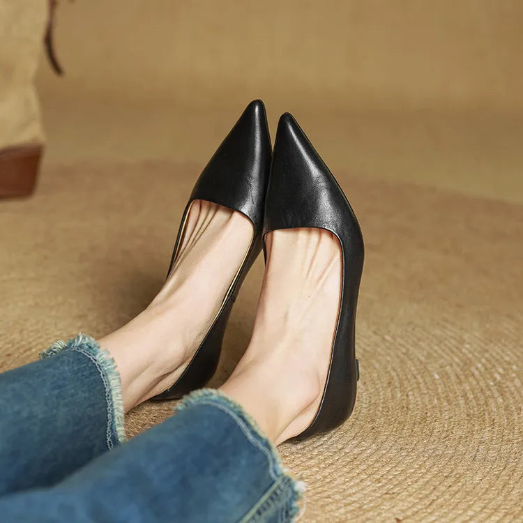 Sienna Genuine Leather Heels