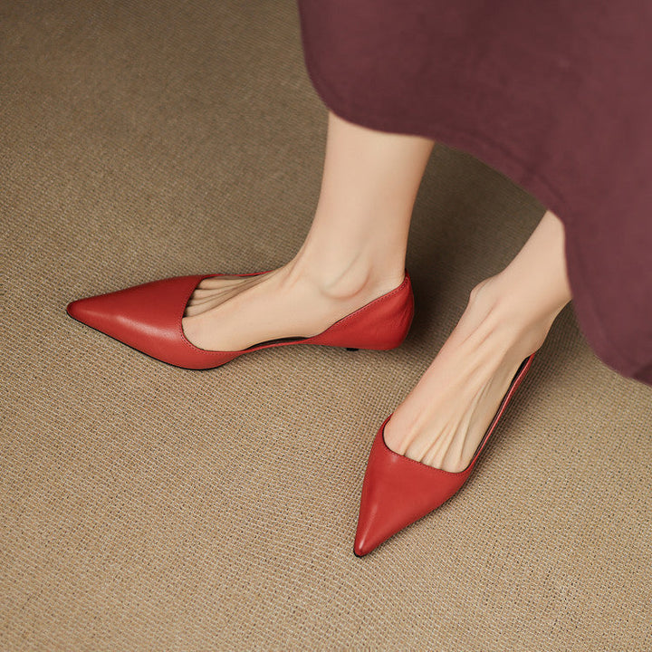Nadia Genuine Leather Heels