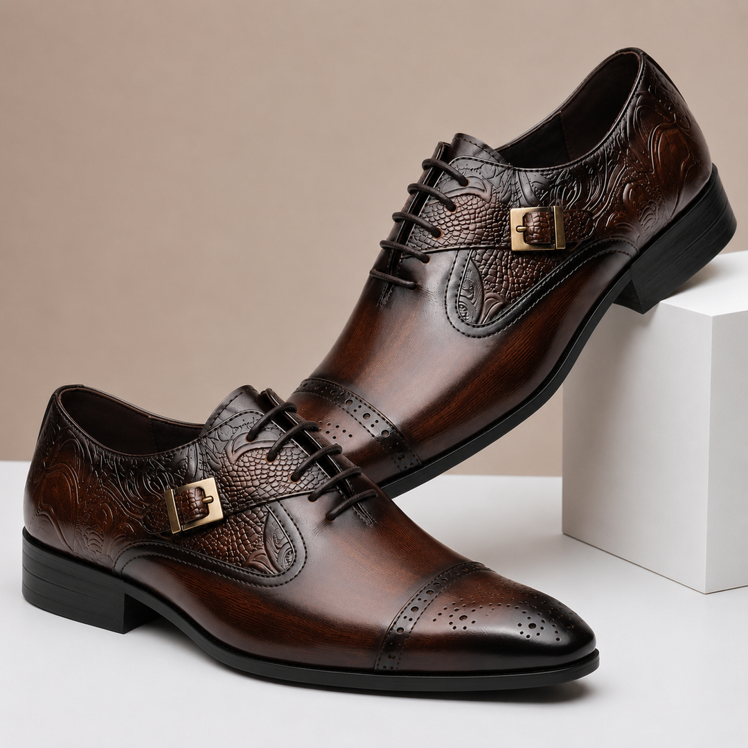 Dovari Cowhide Leather Shoes