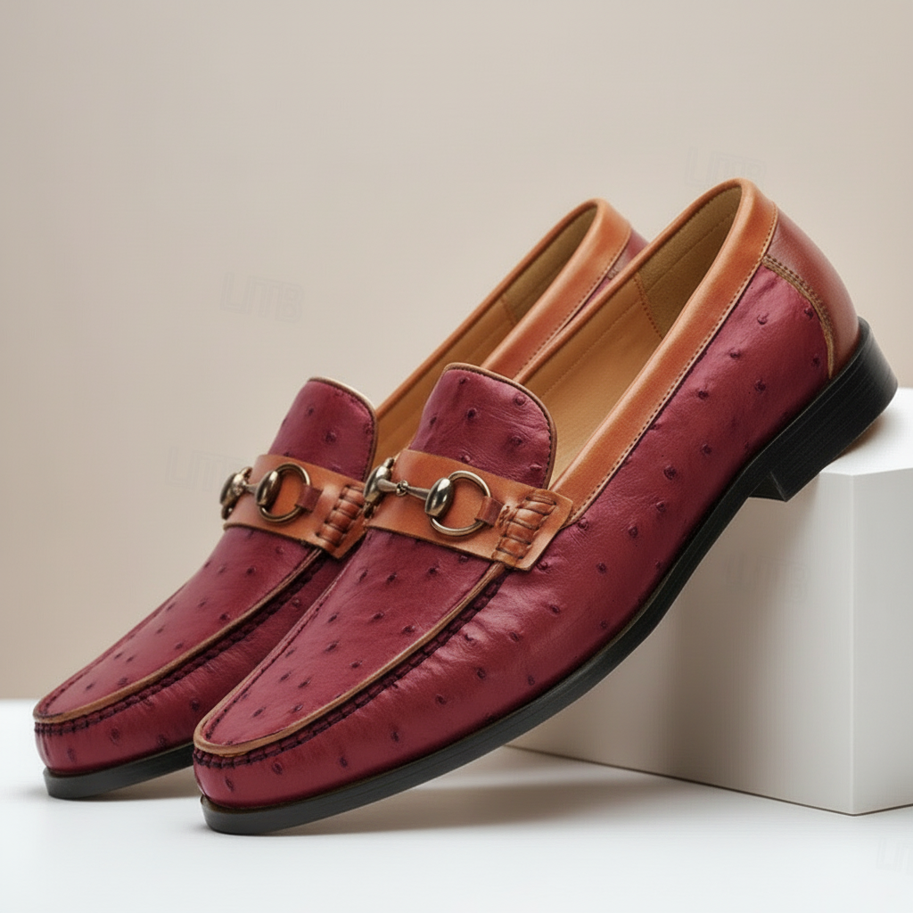 Elvanti Cowhide Leather Loafers