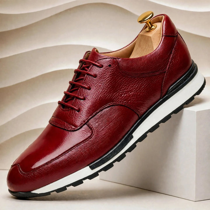 Marceno Cowhide Leather Sneakers