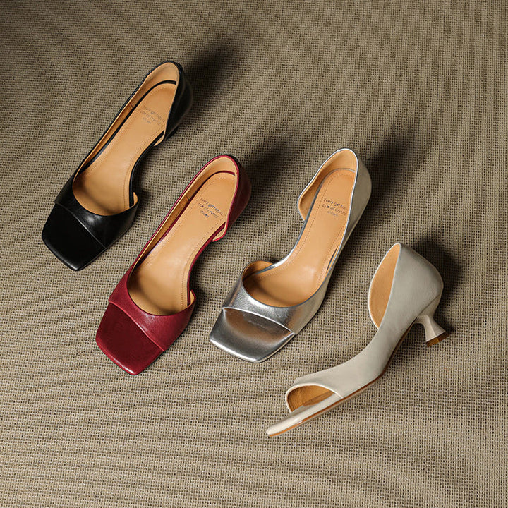 Dalia Genuine Leather Heels