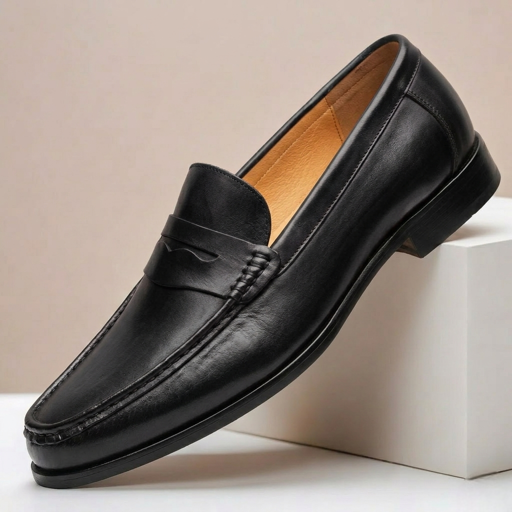 Montavio Cowhide Leather Loafers