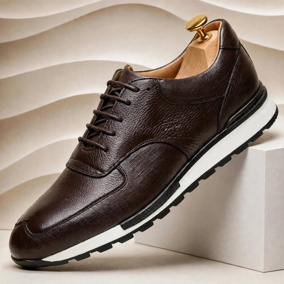 Marceno Cowhide Leather Sneakers