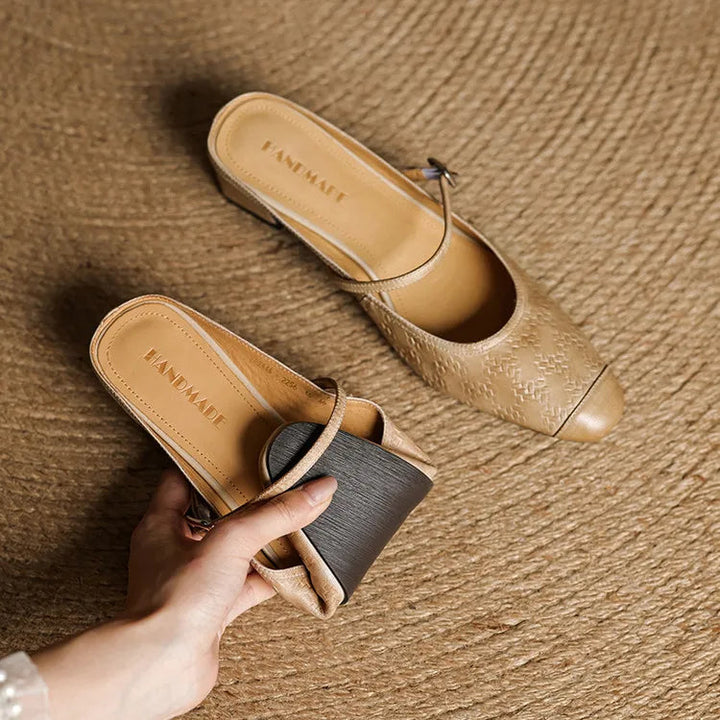 Nora Genuine Leather Mules