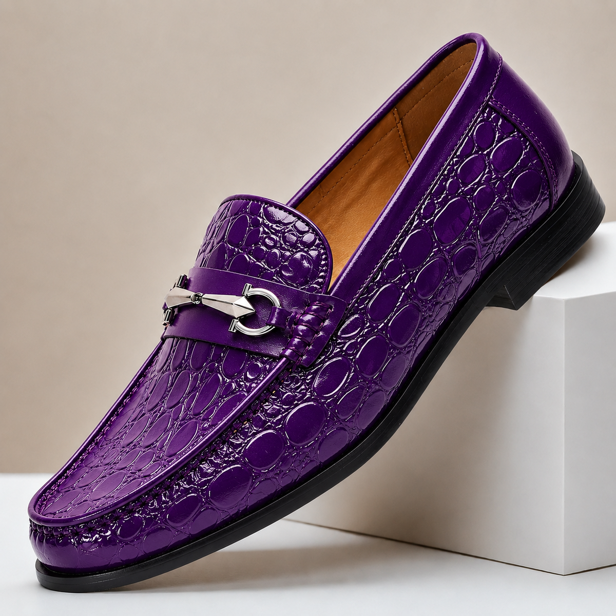 Ferrano Cowhide Leather Loafers