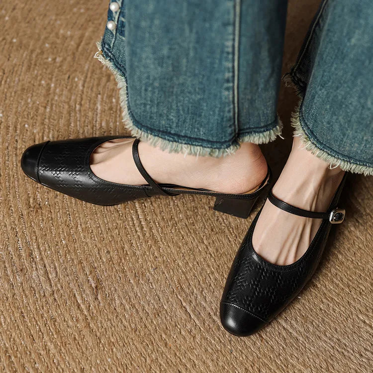 Nora Genuine Leather Mules