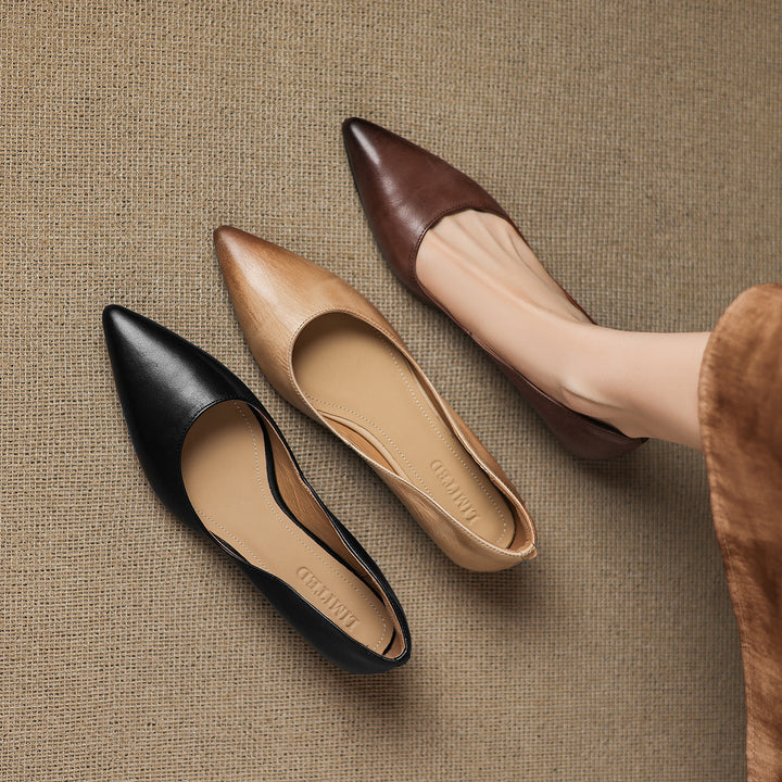 Zella Genuine Leather Heels