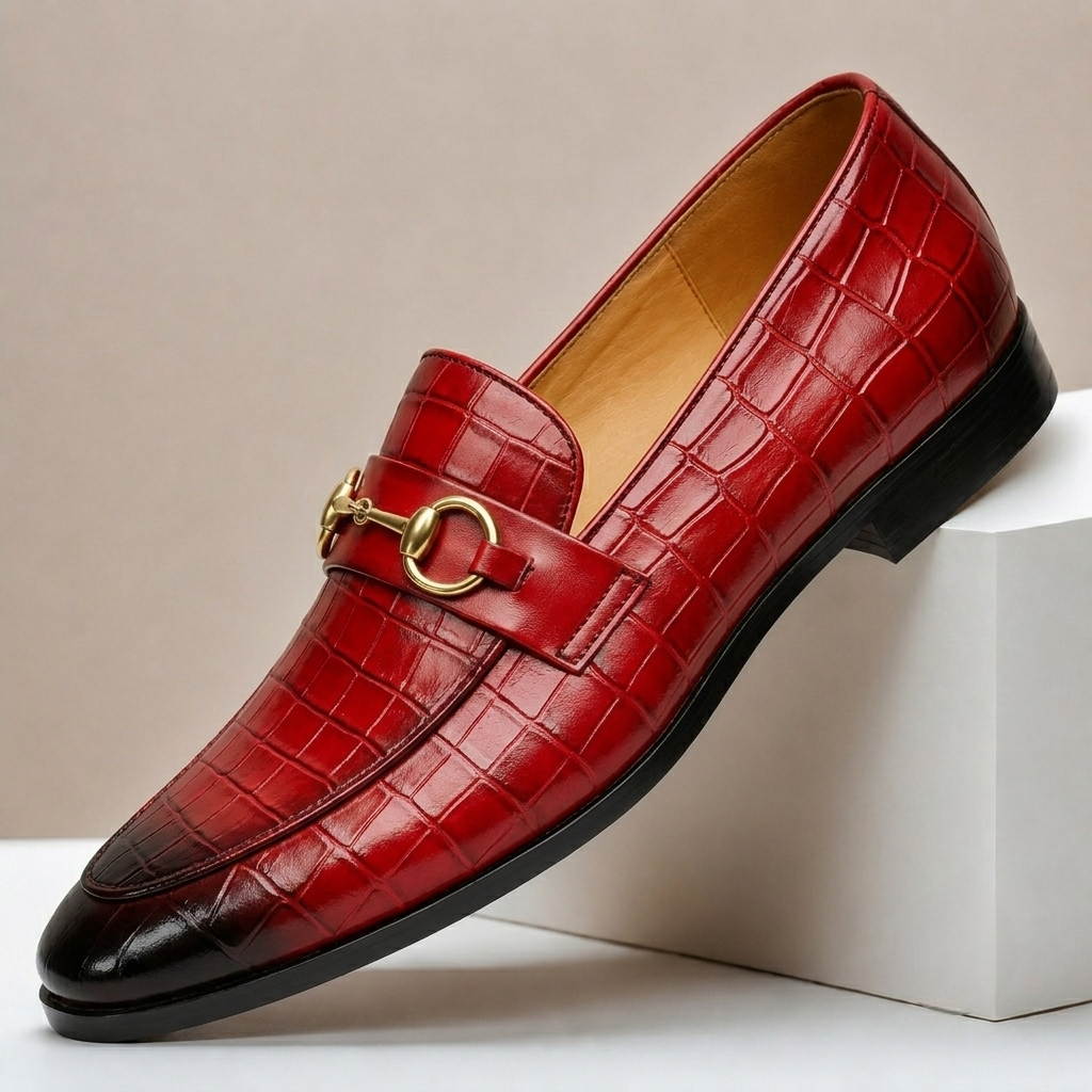 Lucerio Cowhide Leather Loafers