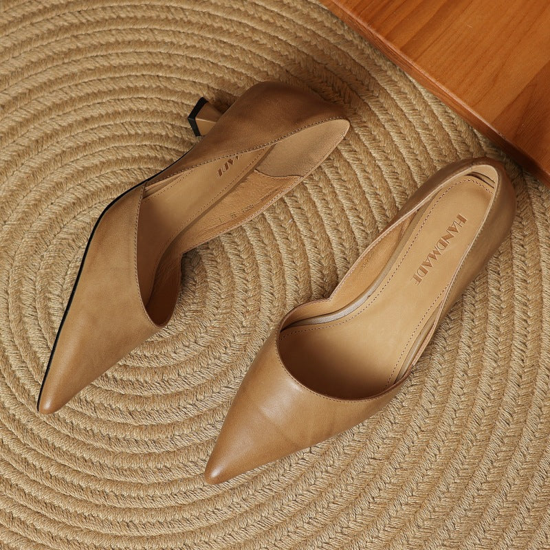 Amara Genuine Leather Heels
