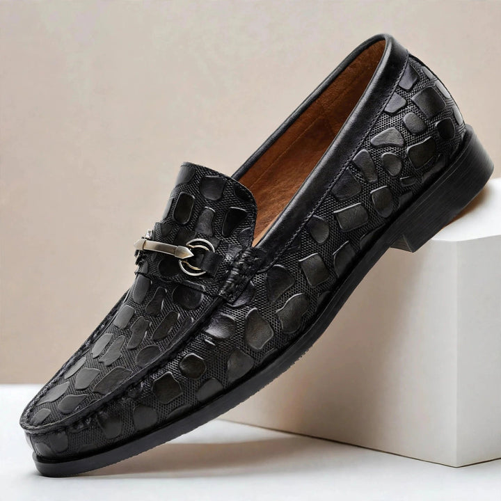 Domerra Cowhide Leather Loafers