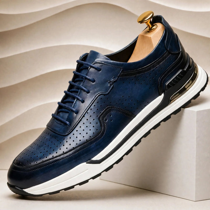 Larello Cowhide Leather Sneakers