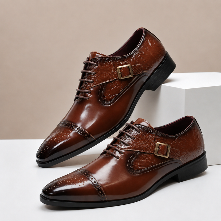 Dovari Cowhide Leather Shoes