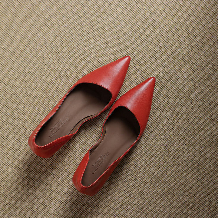 Nadia Genuine Leather Heels