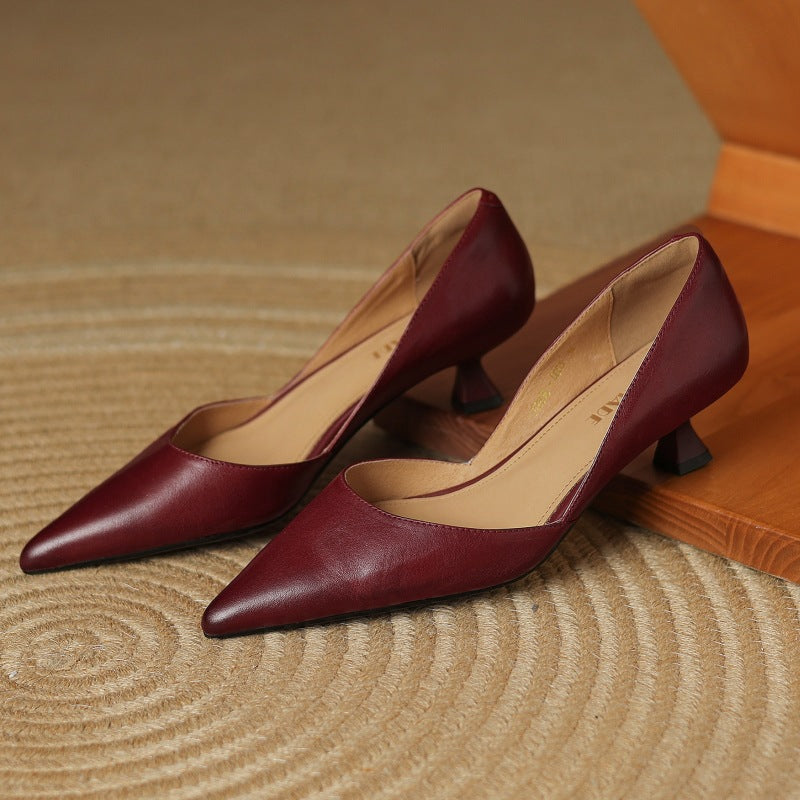 Amara Genuine Leather Heels
