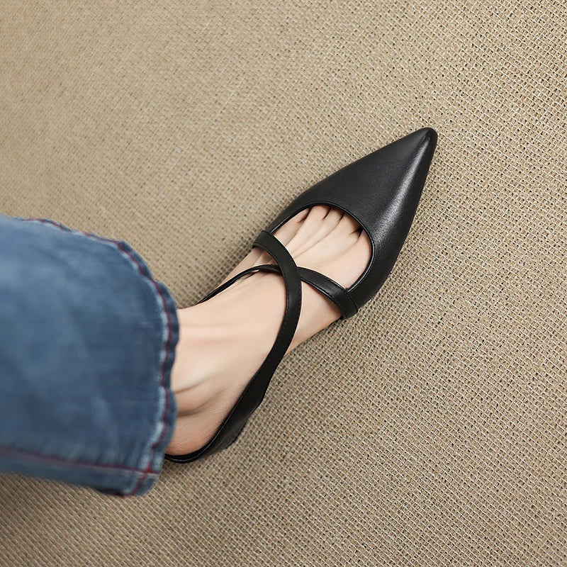 Vera Genuine Leather Mules