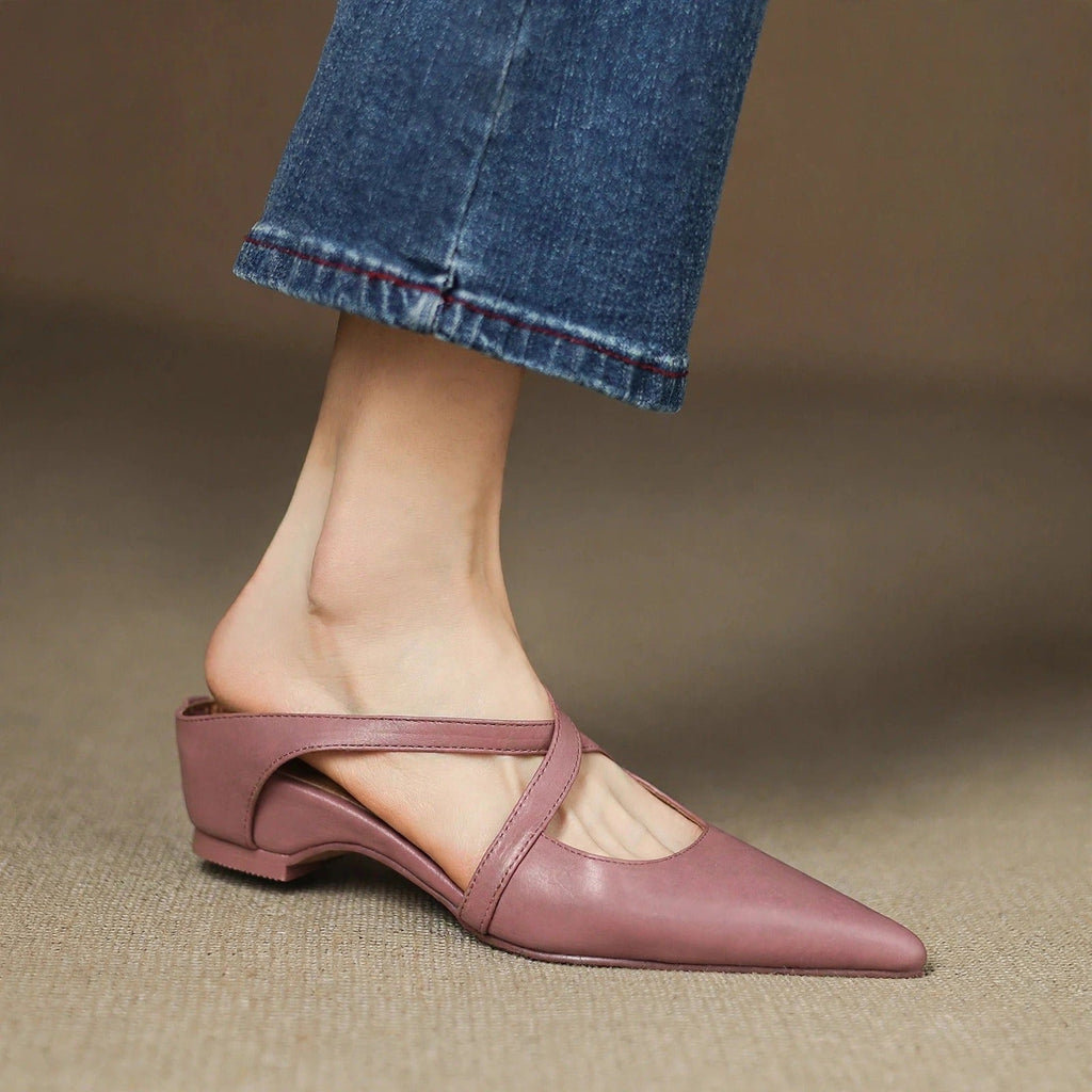 Vera Genuine Leather Mules