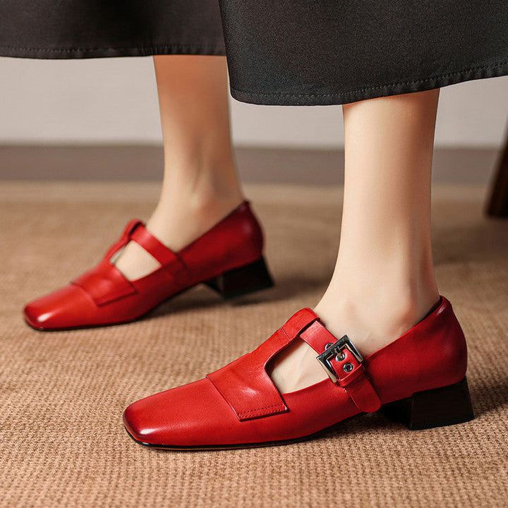 Sofia Genuine Leather Heels