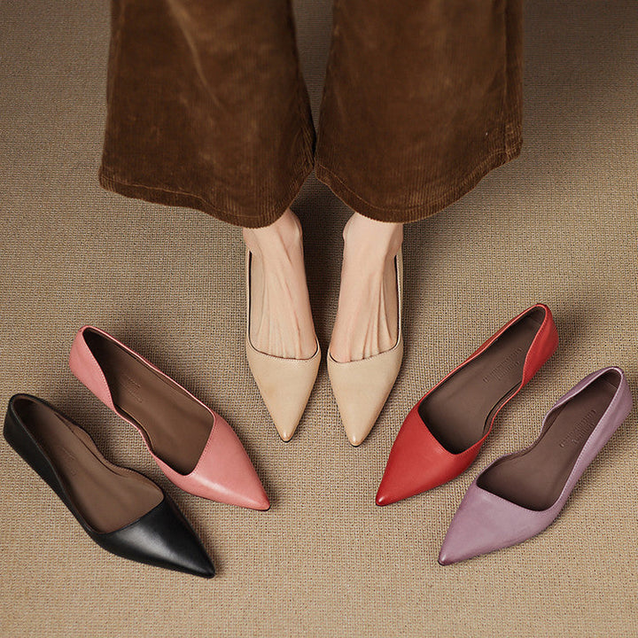 Nadia Genuine Leather Heels