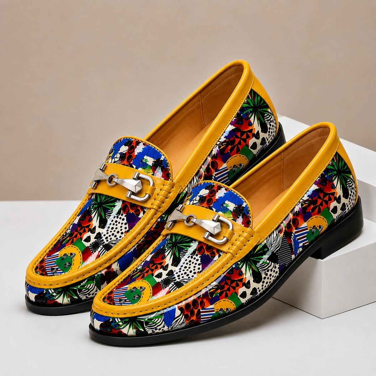 Talani Cowhide Leather Loafers