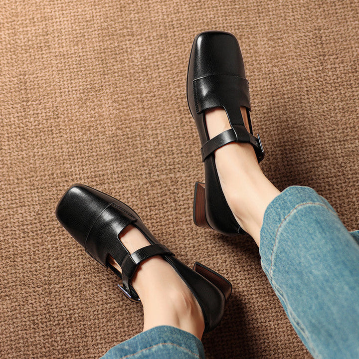 Sofia Genuine Leather Heels