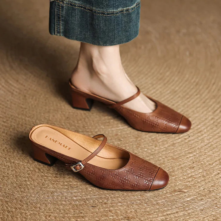 Nora Genuine Leather Mules