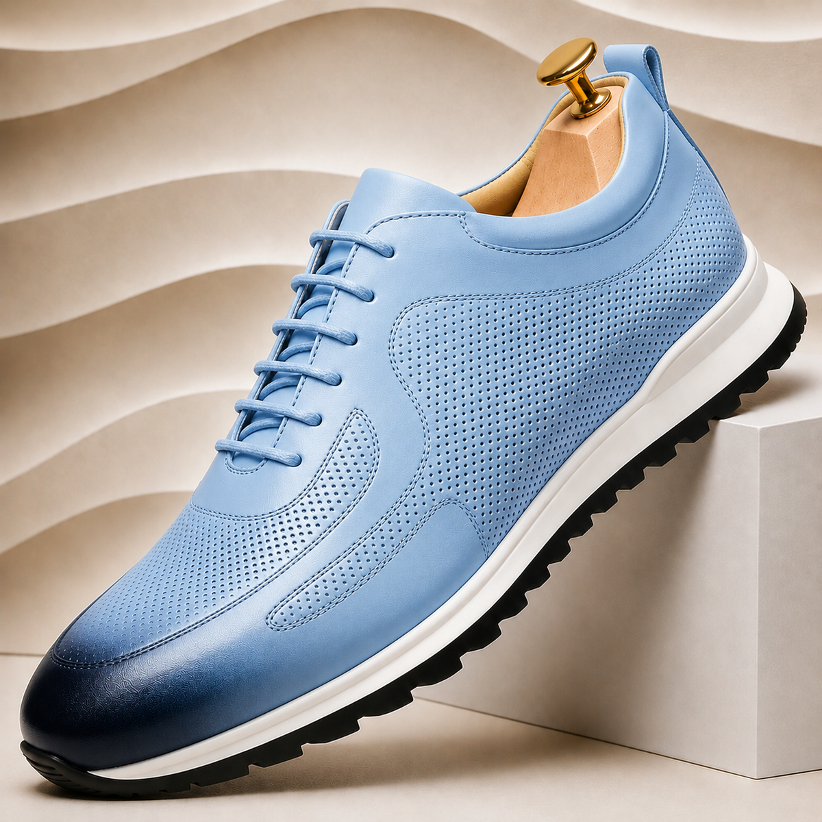 Valente Cowhide Leather Sneakers