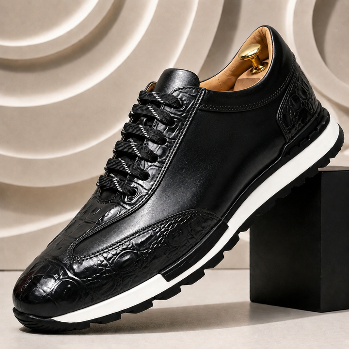 Enzo Cowhide Leather Sneakers