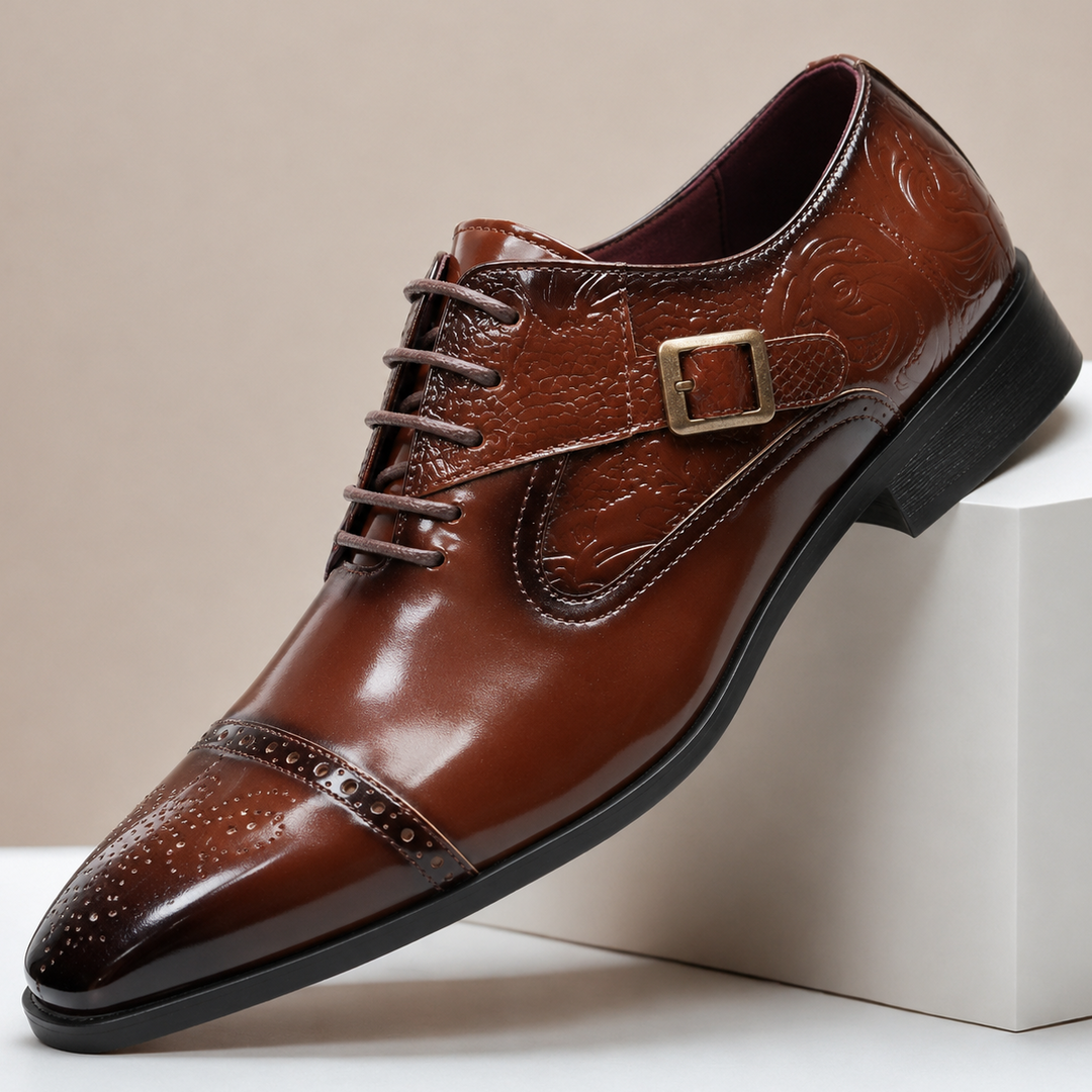 Dovari Cowhide Leather Shoes