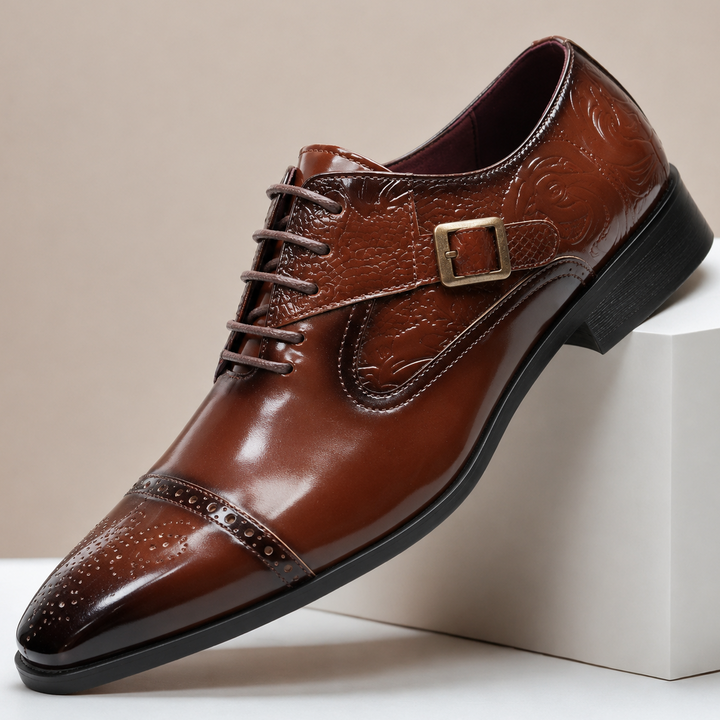 Dovari Cowhide Leather Shoes