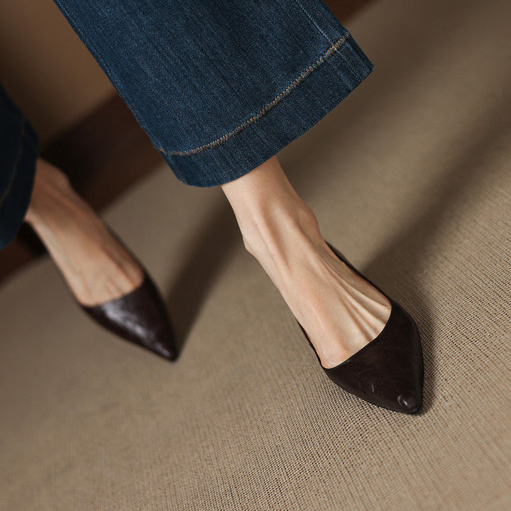 Alina Genuine Leather Heels