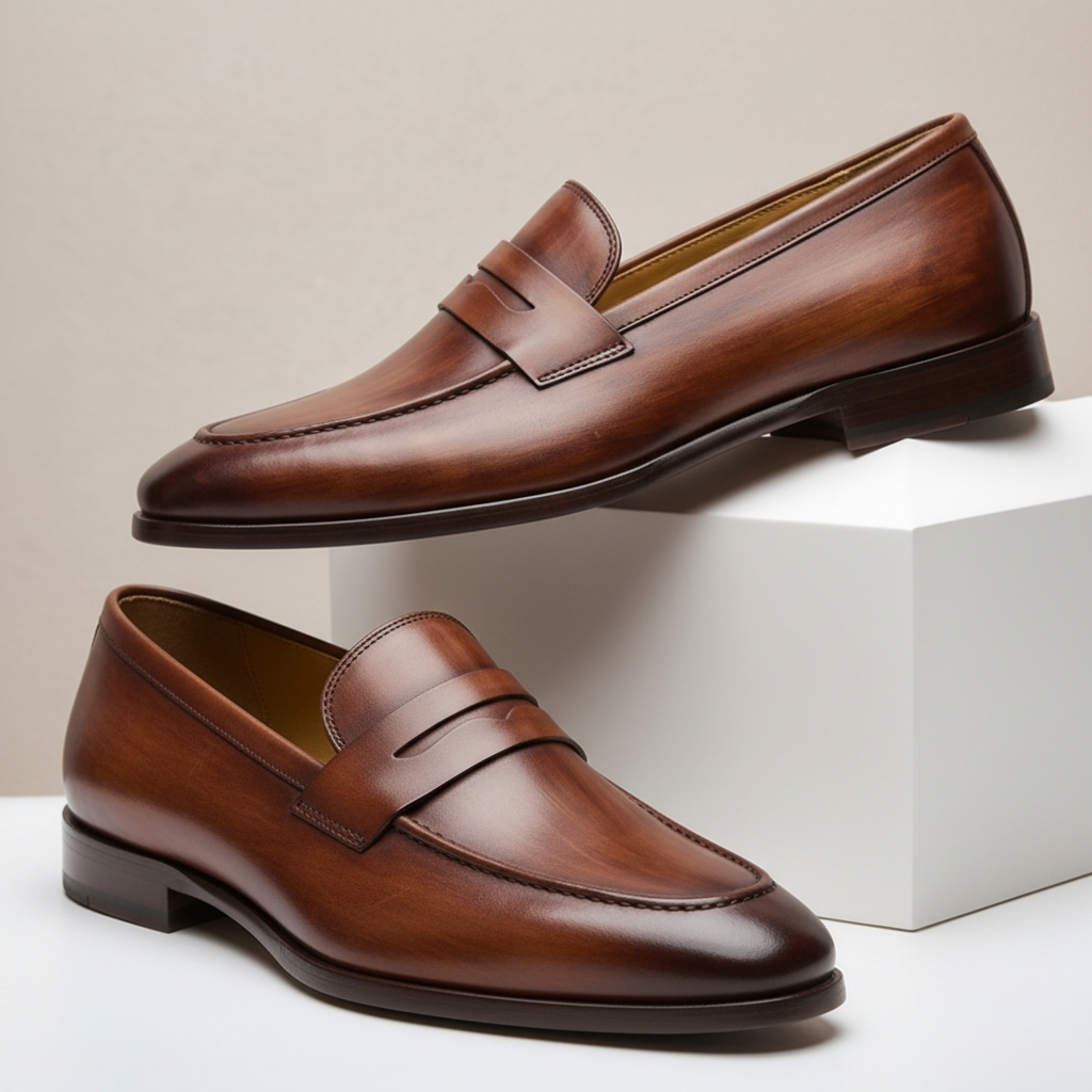 Tavrani Cowhide Leather Loafers