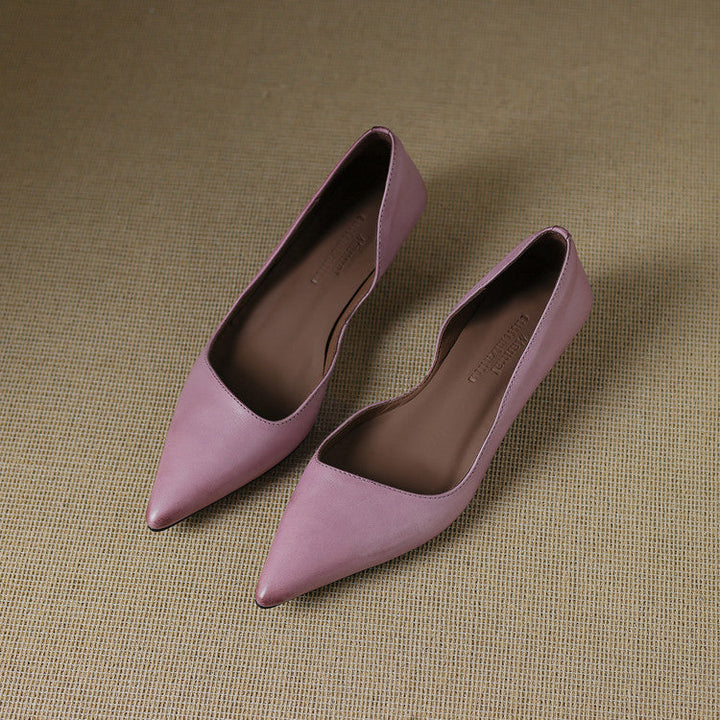 Nadia Genuine Leather Heels