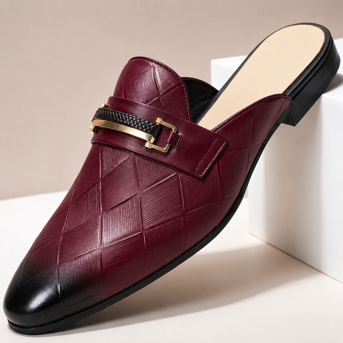 Corvello Cowhide Leather Mules