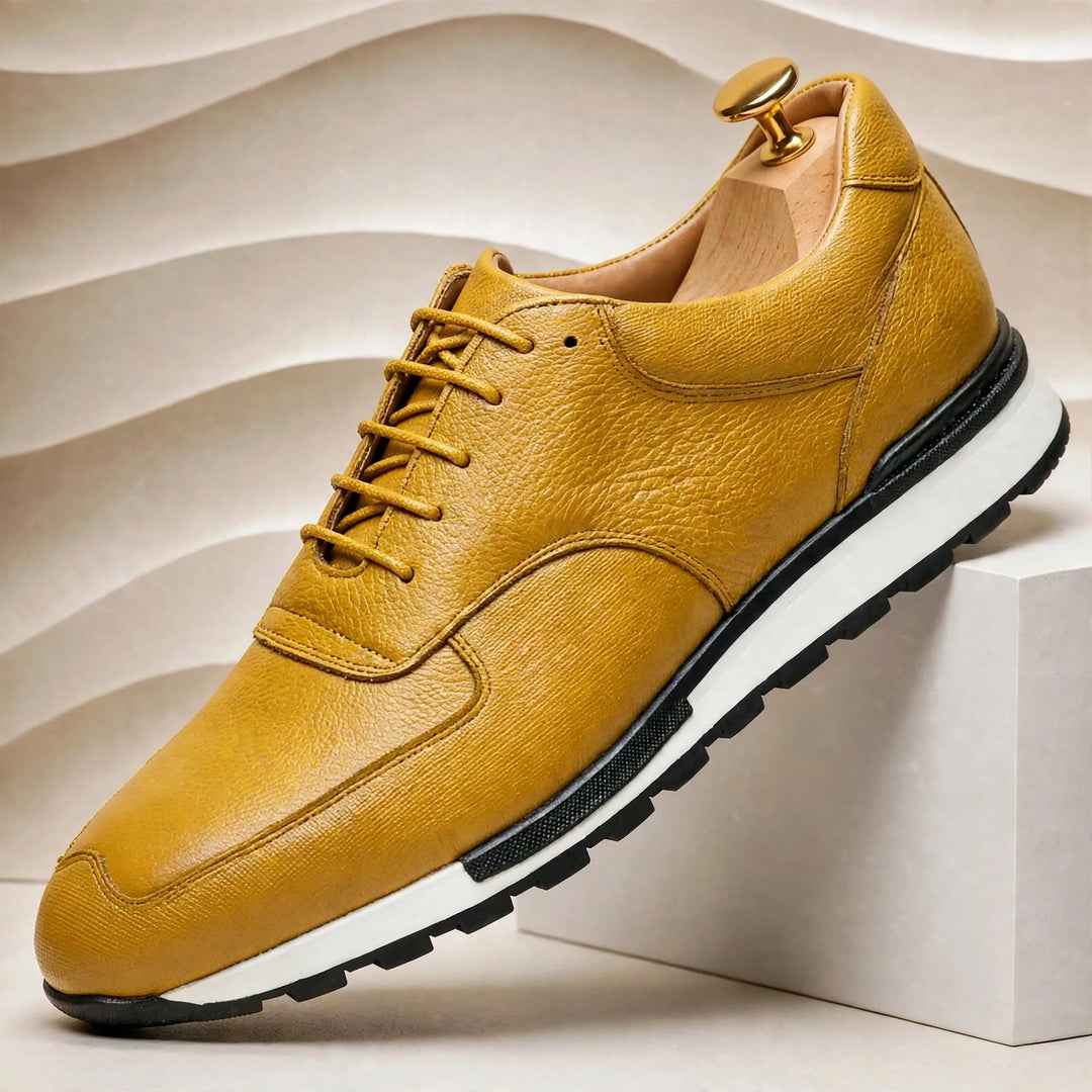 Marceno Cowhide Leather Sneakers