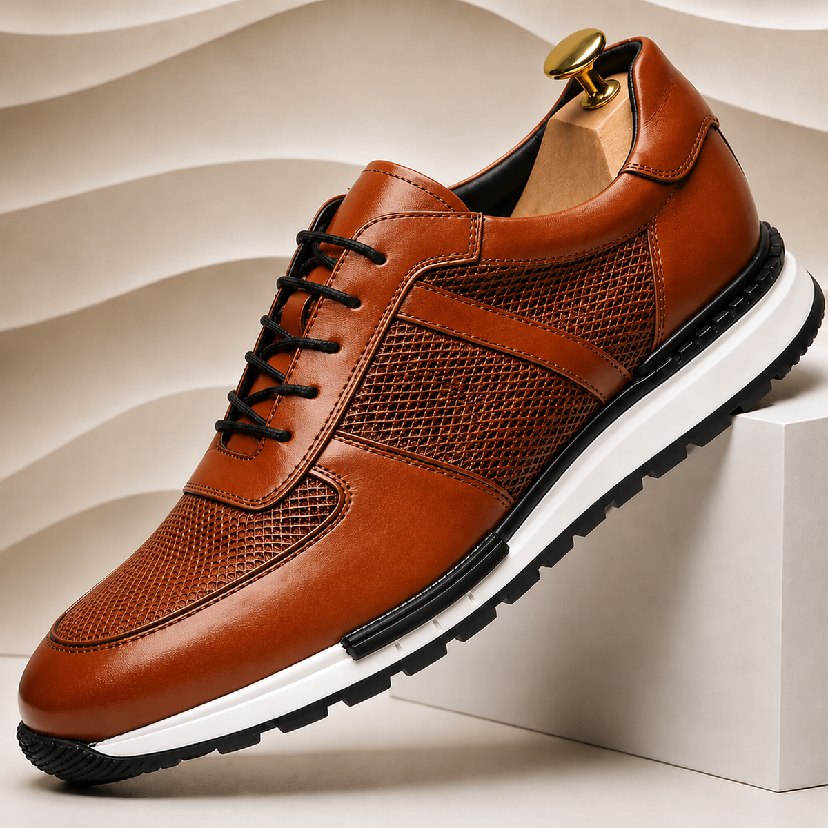 Marzani Cowhide Leather Sneakers
