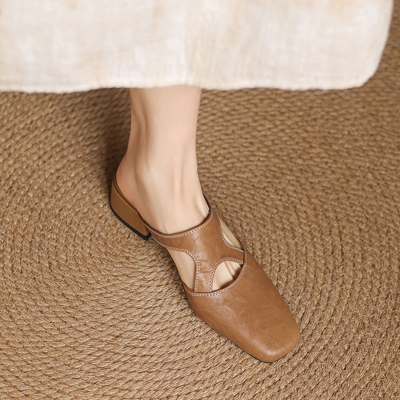 Noemi Genuine Leather Mules