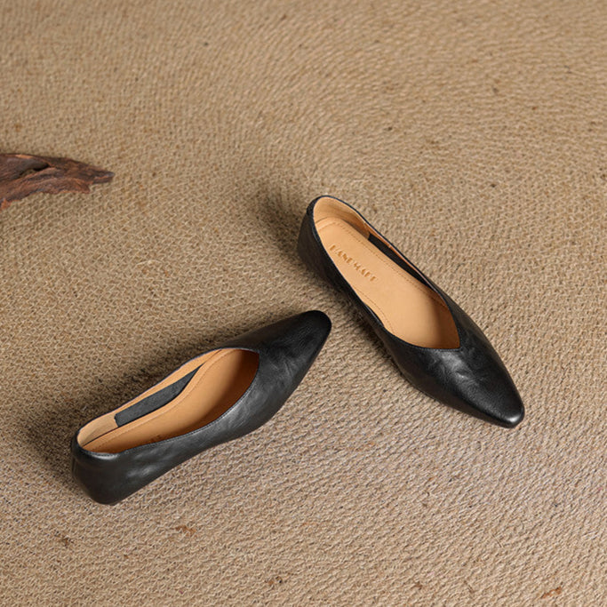 Adele Genuine Leather Flats