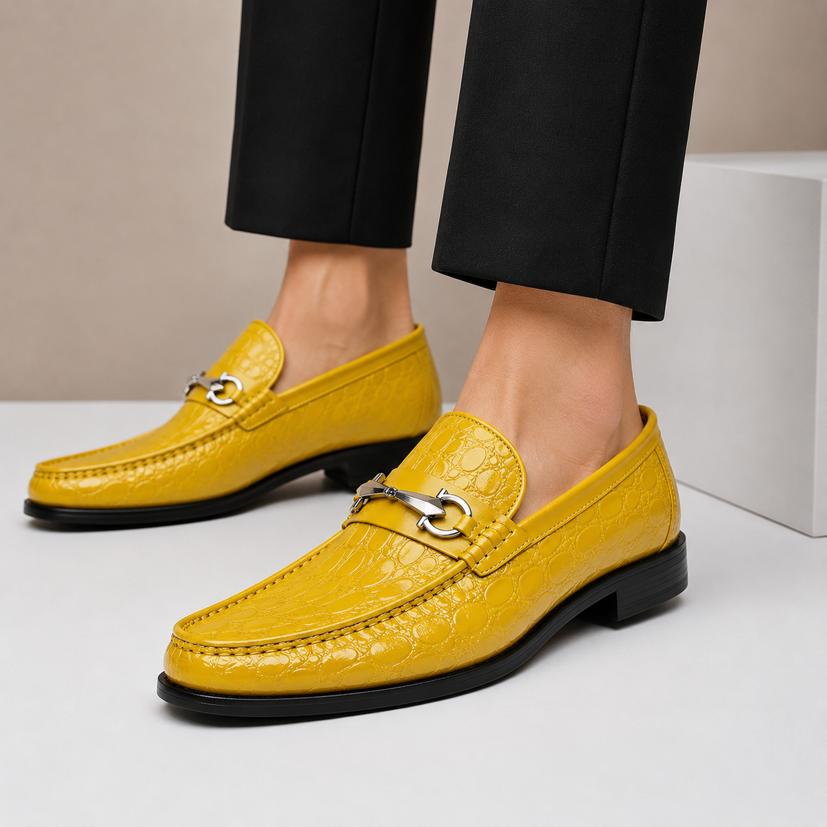 Ferrano Cowhide Leather Loafers