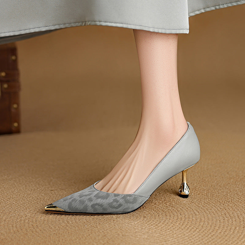 Adria Genuine Leather Heels