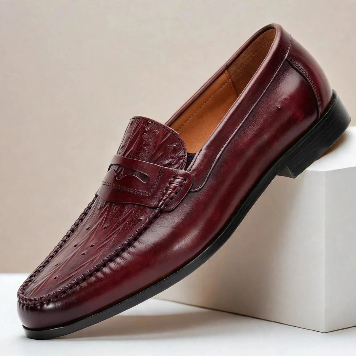 Orvessi Cowhide Leather Loafers